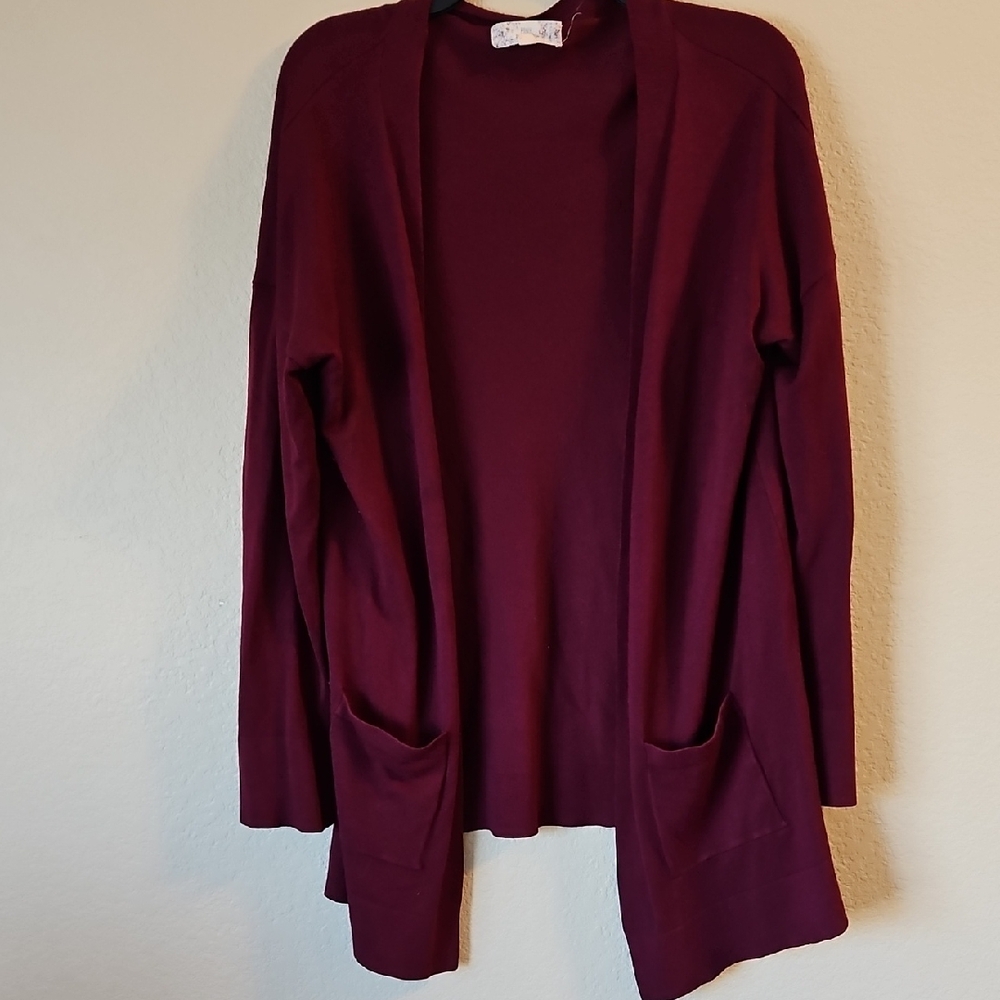 Pink Republic XL Burgundy‎ Cardigan